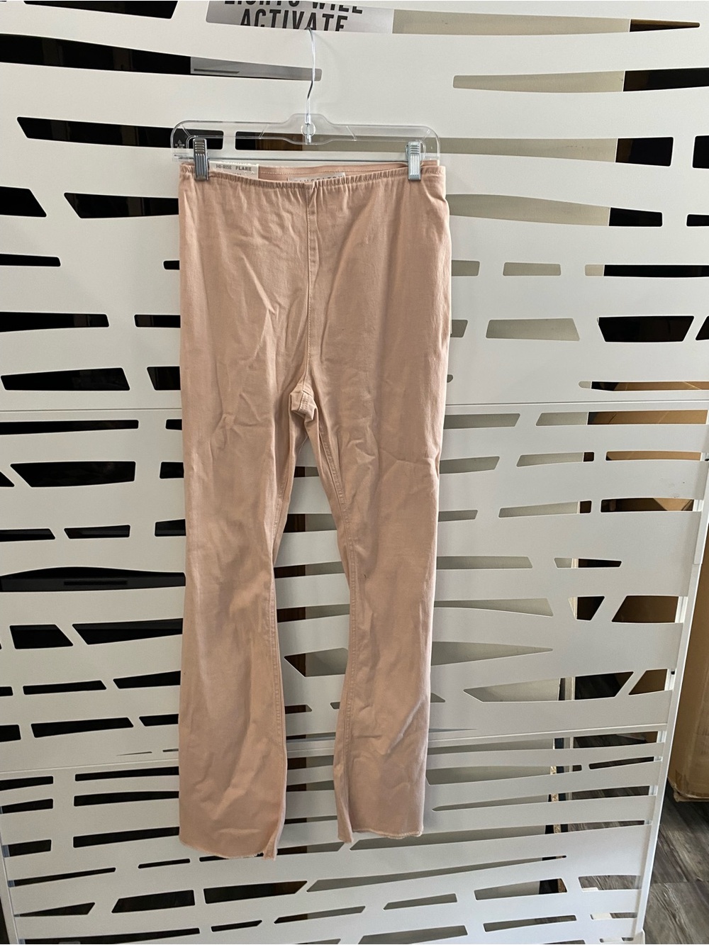Women's Slim Stretch Flare Pants - Pink